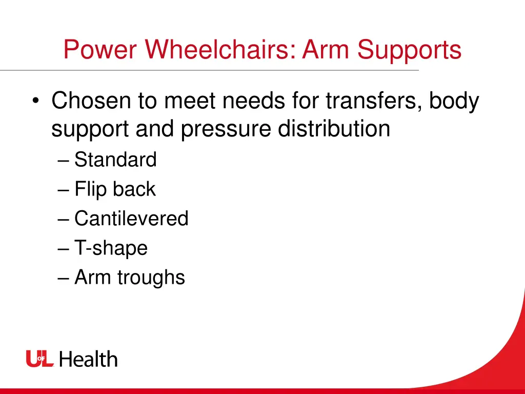 power wheelchairs arm supports