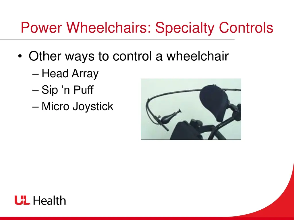 power wheelchairs specialty controls