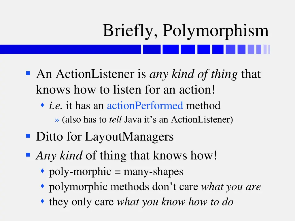 briefly polymorphism