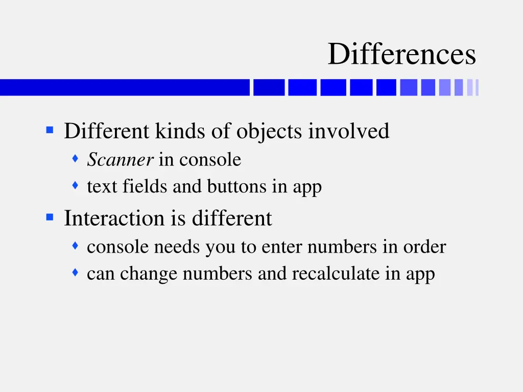 differences