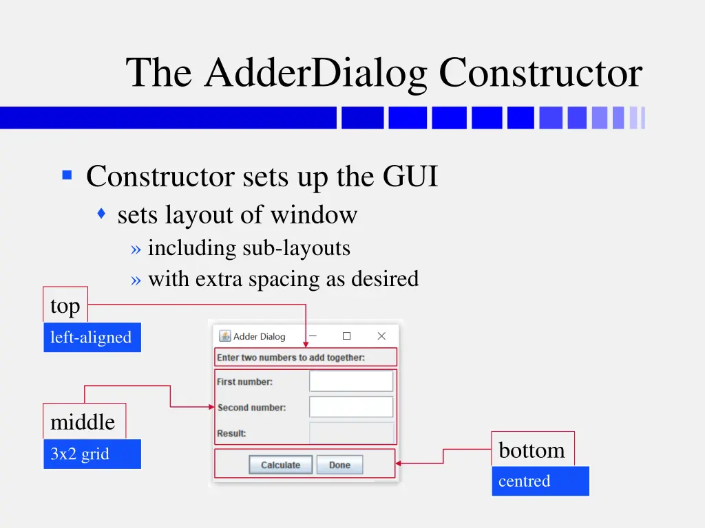 the adderdialog constructor 1