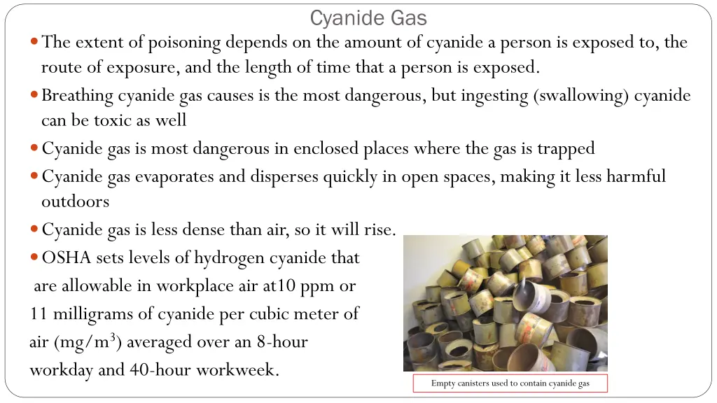 cyanide gas