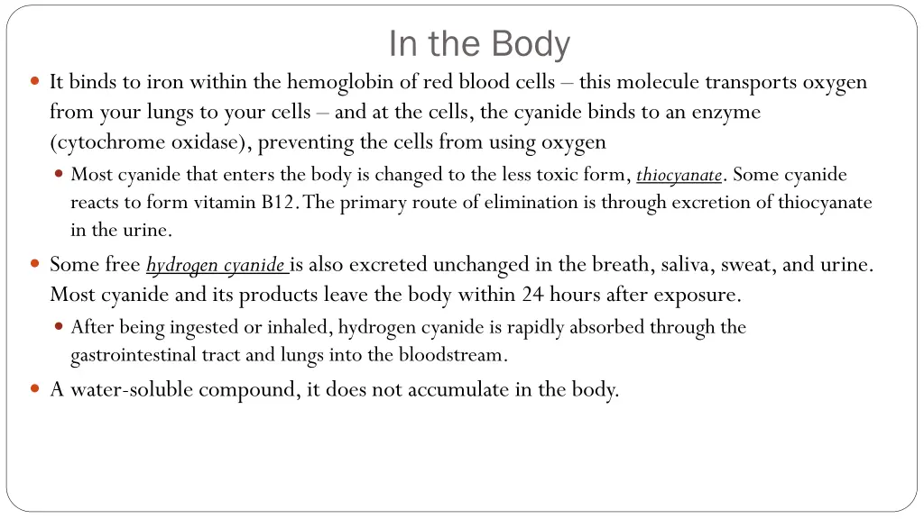 in the body