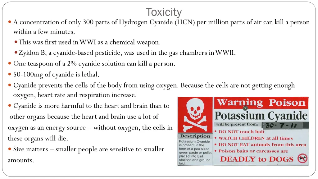 toxicity