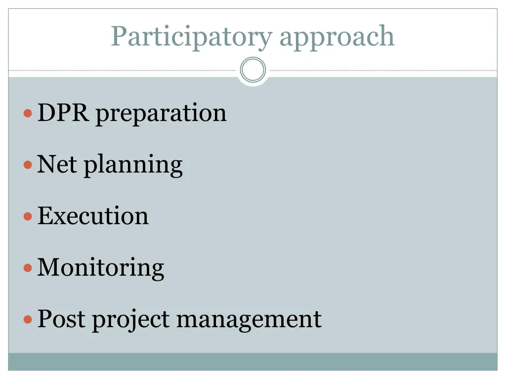 participatory approach