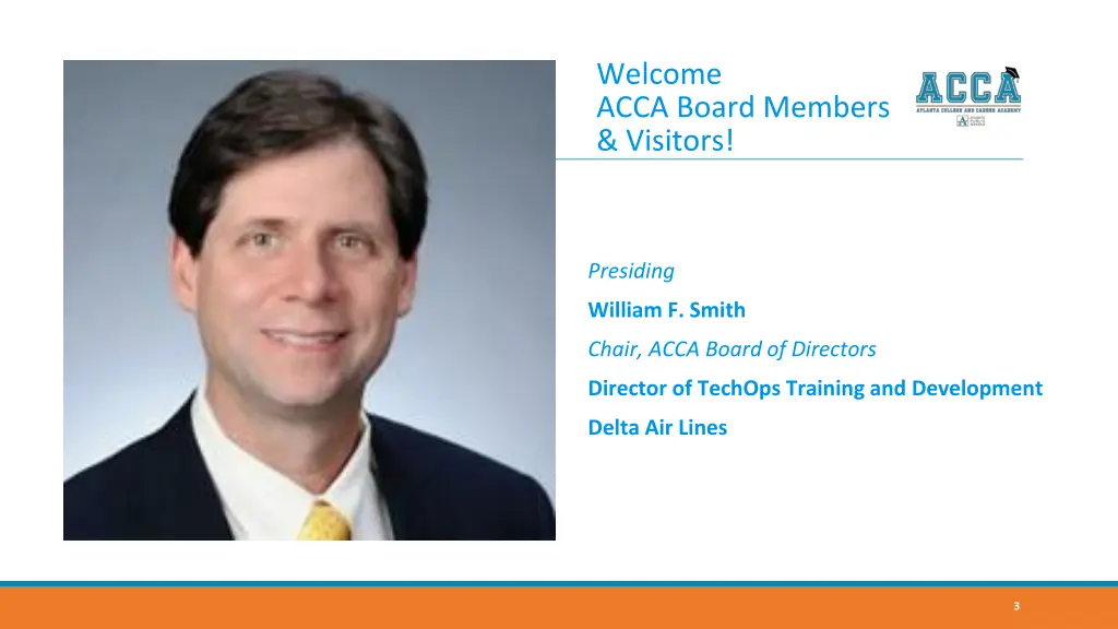 welcome acca board members visitors