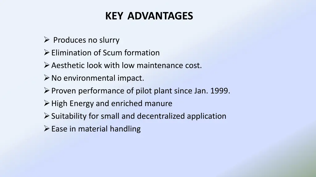 key advantages 1