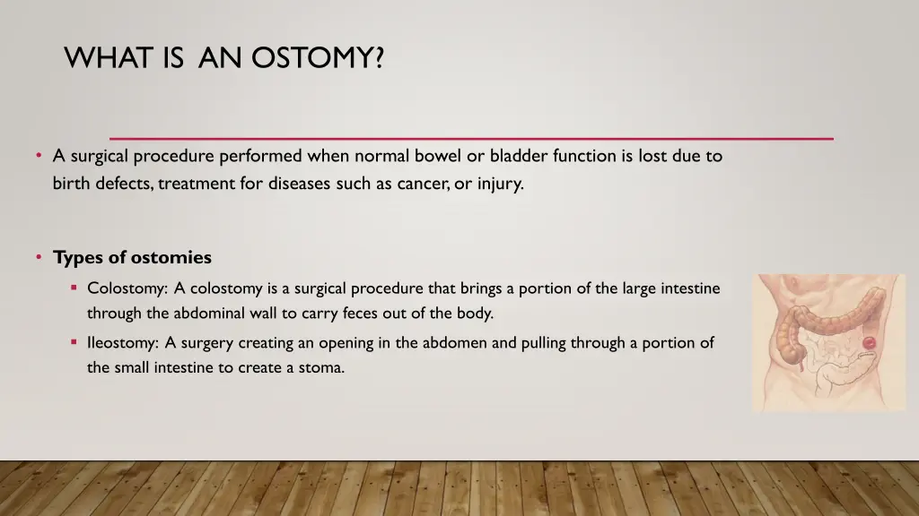 what is an ostomy