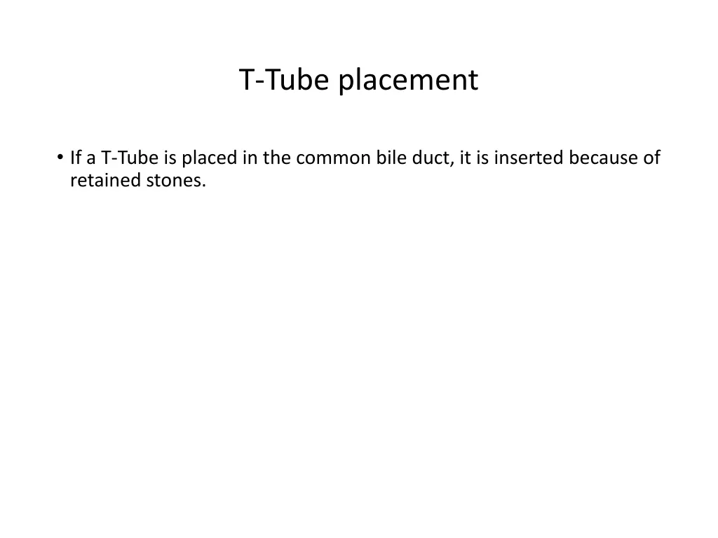 t tube placement