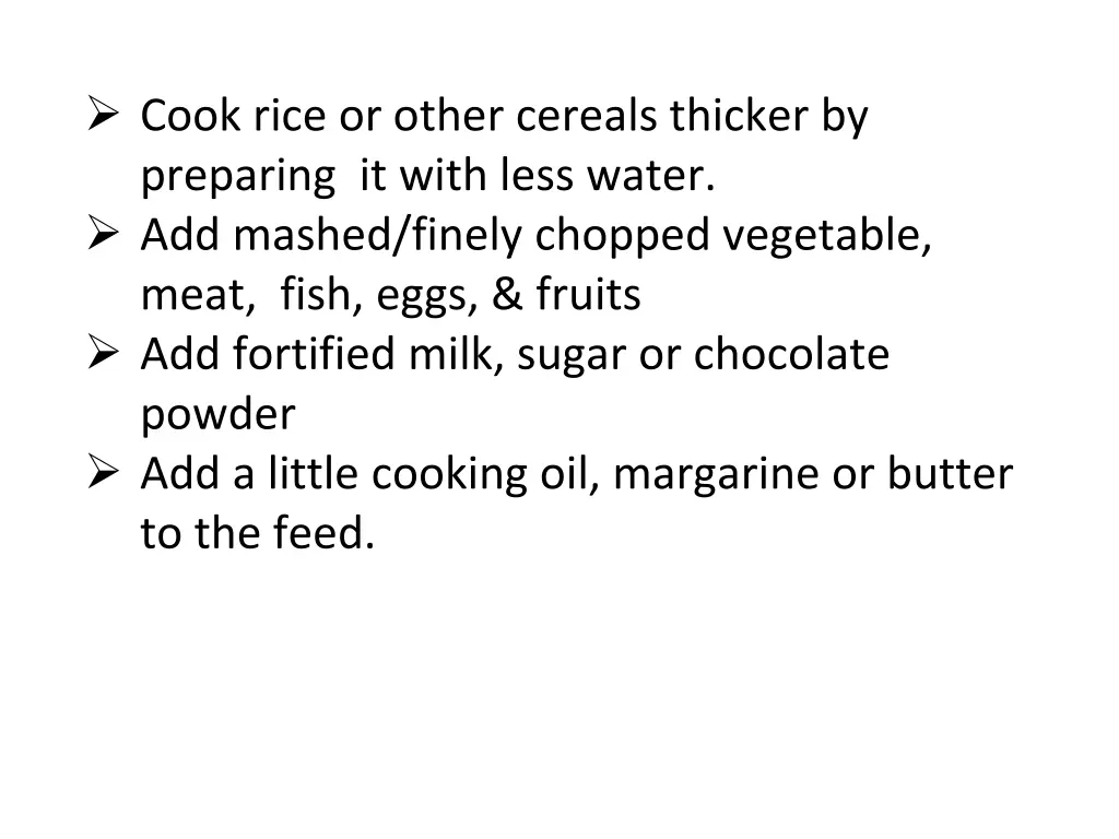 cook rice or other cereals thicker by preparing