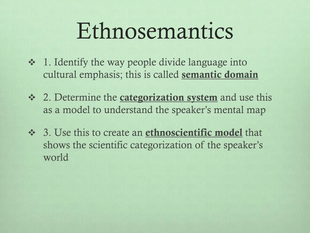 ethnosemantics 1