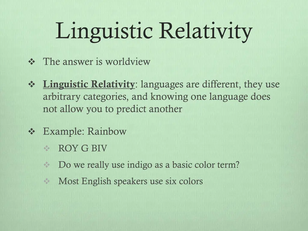 linguistic relativity 1