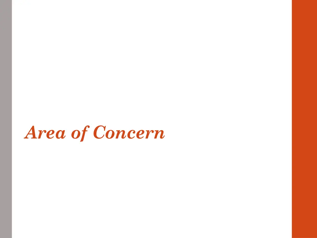 area of concern