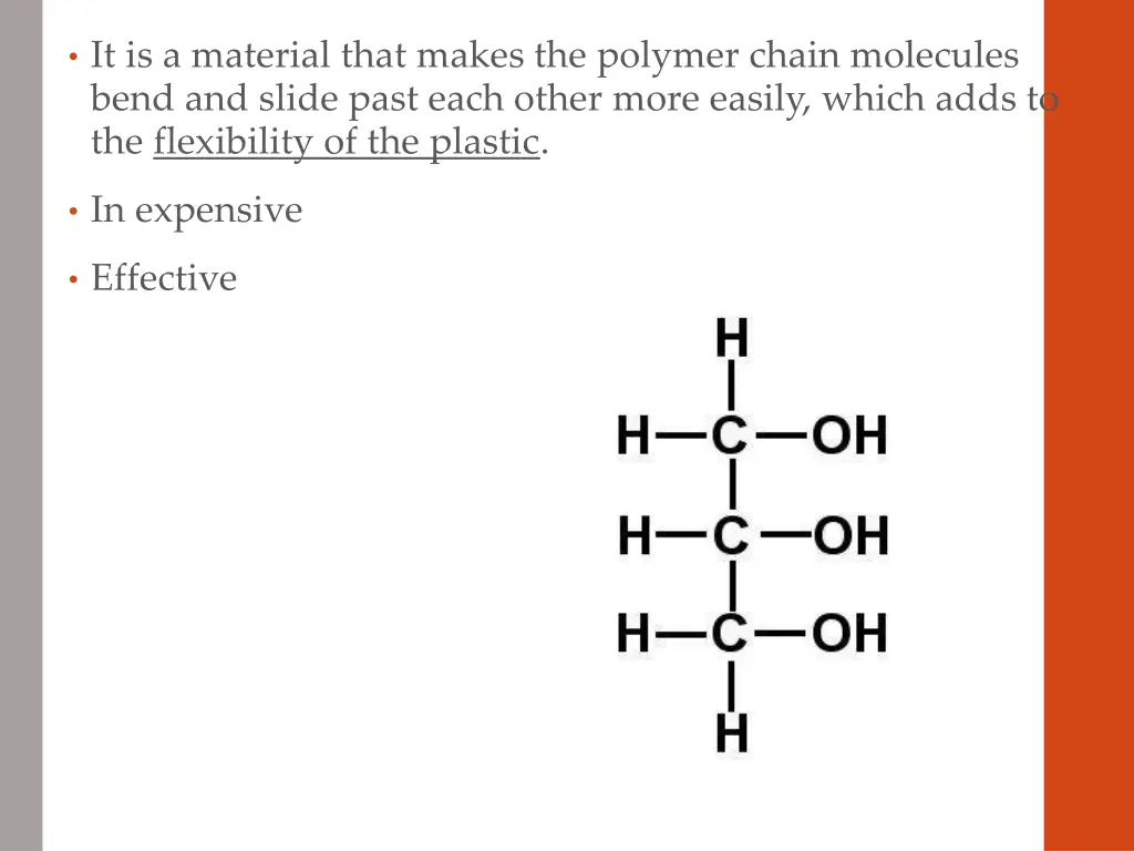 it is a material that makes the polymer chain