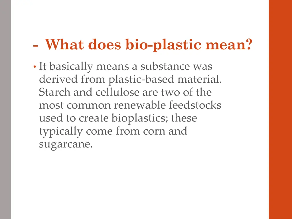 what does bio plastic mean