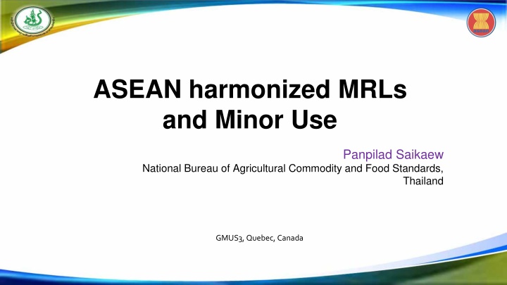 asean harmonized mrls and minor use