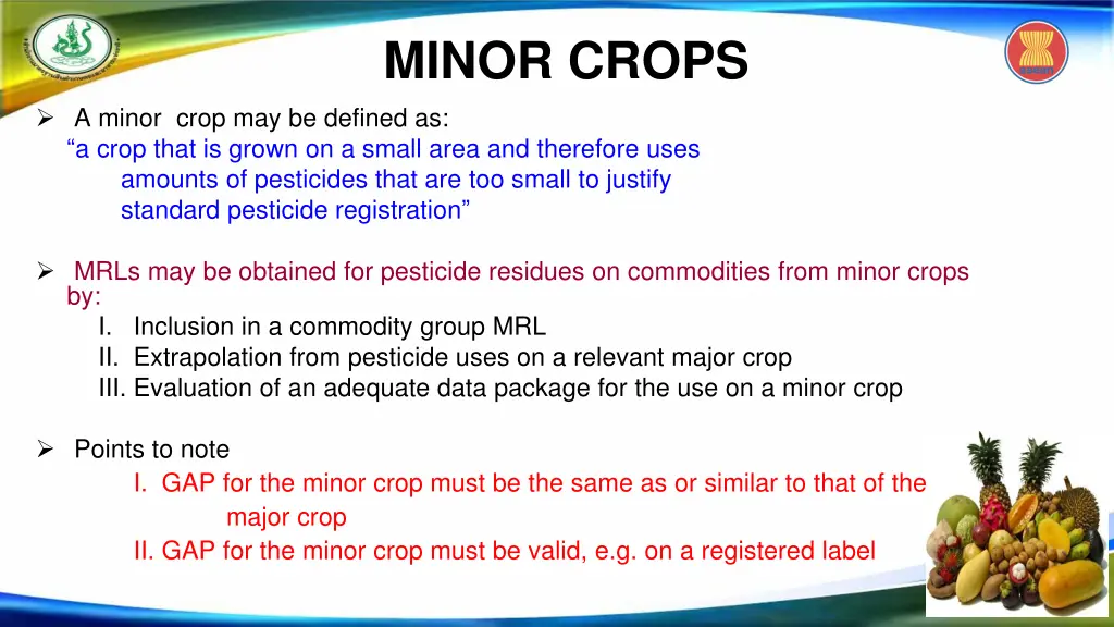 minor crops