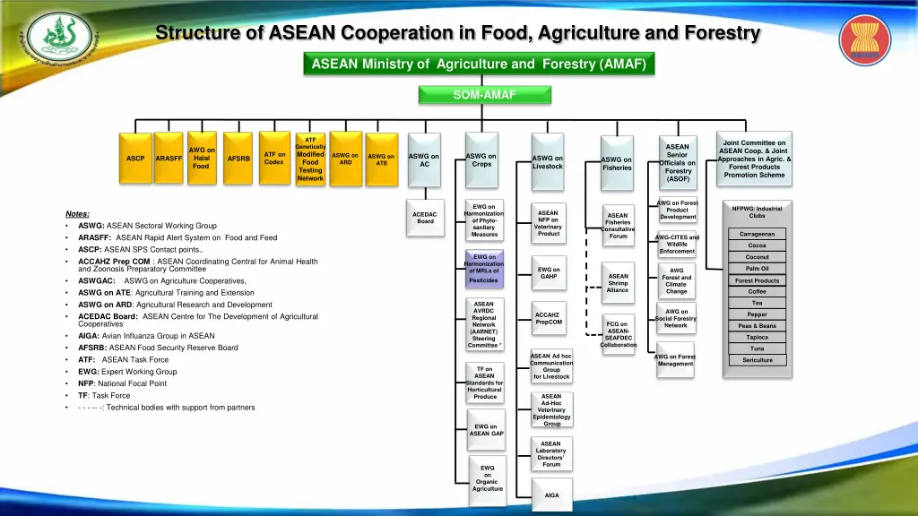 structure of asean cooperation in food