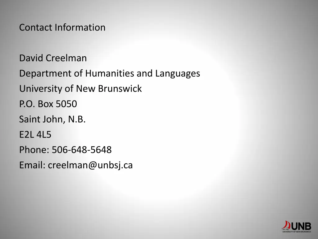 contact information