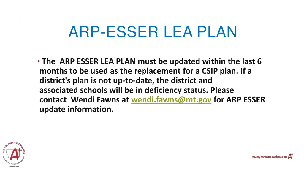 arp esser lea plan