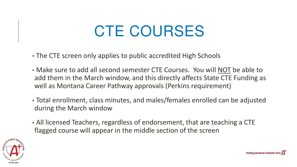 cte courses