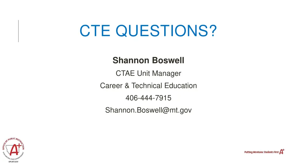 cte questions