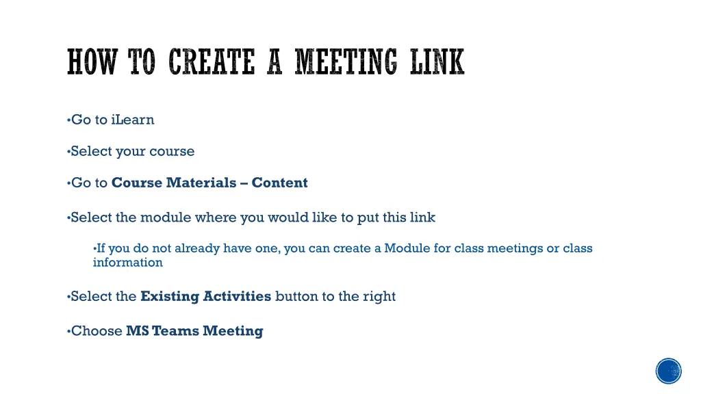 how to create a meeting link