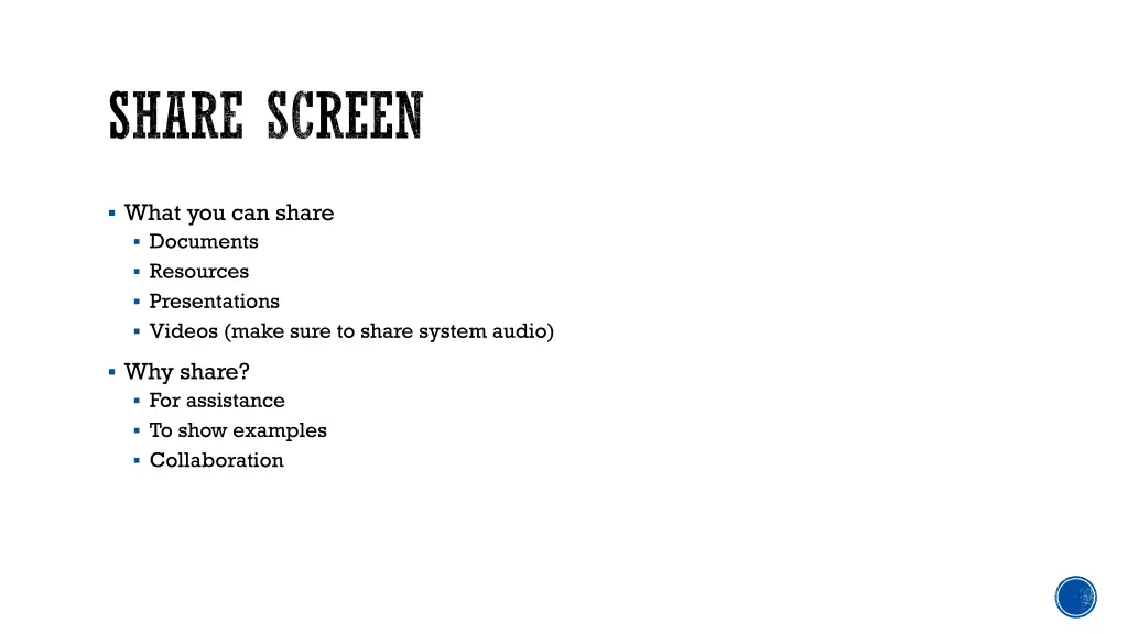 share screen