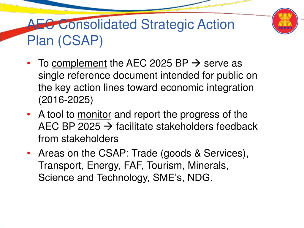 aec consolidated strategic action plan csap