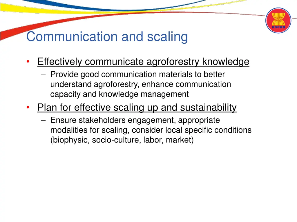 communication and scaling