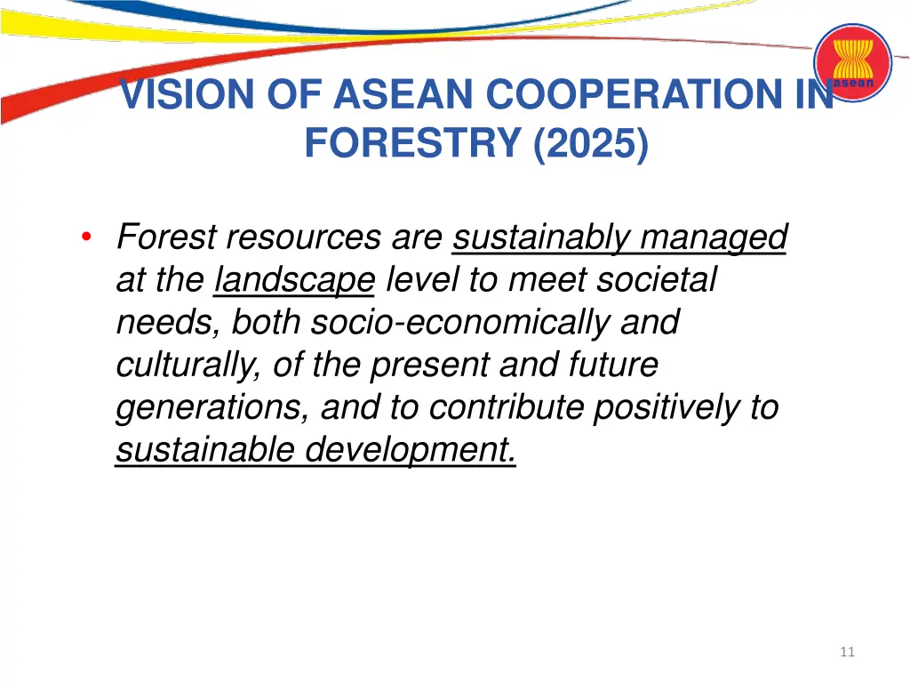 vision of asean cooperation in forestry 2025