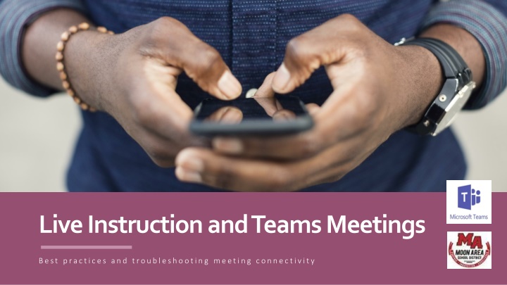 live instruction and teams meetings