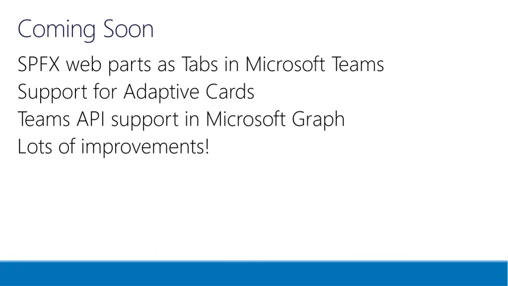 coming soon spfx web parts as tabs in microsoft