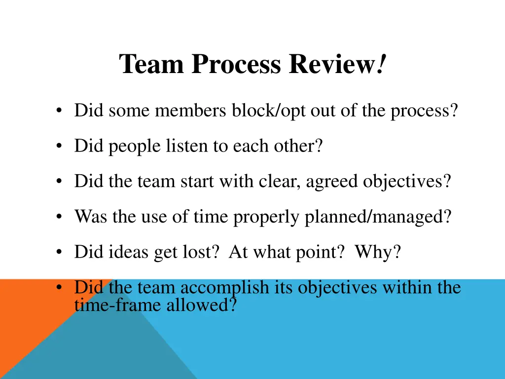 team process review