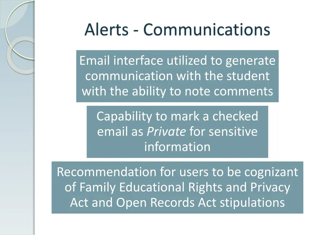 alerts communications