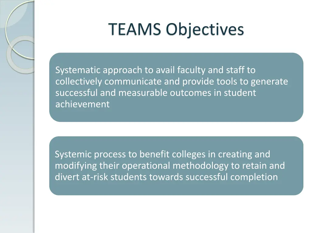 teams objectives