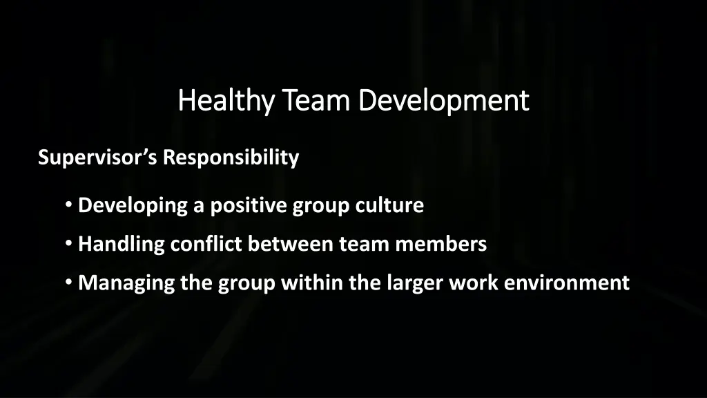 healthy team development healthy team development