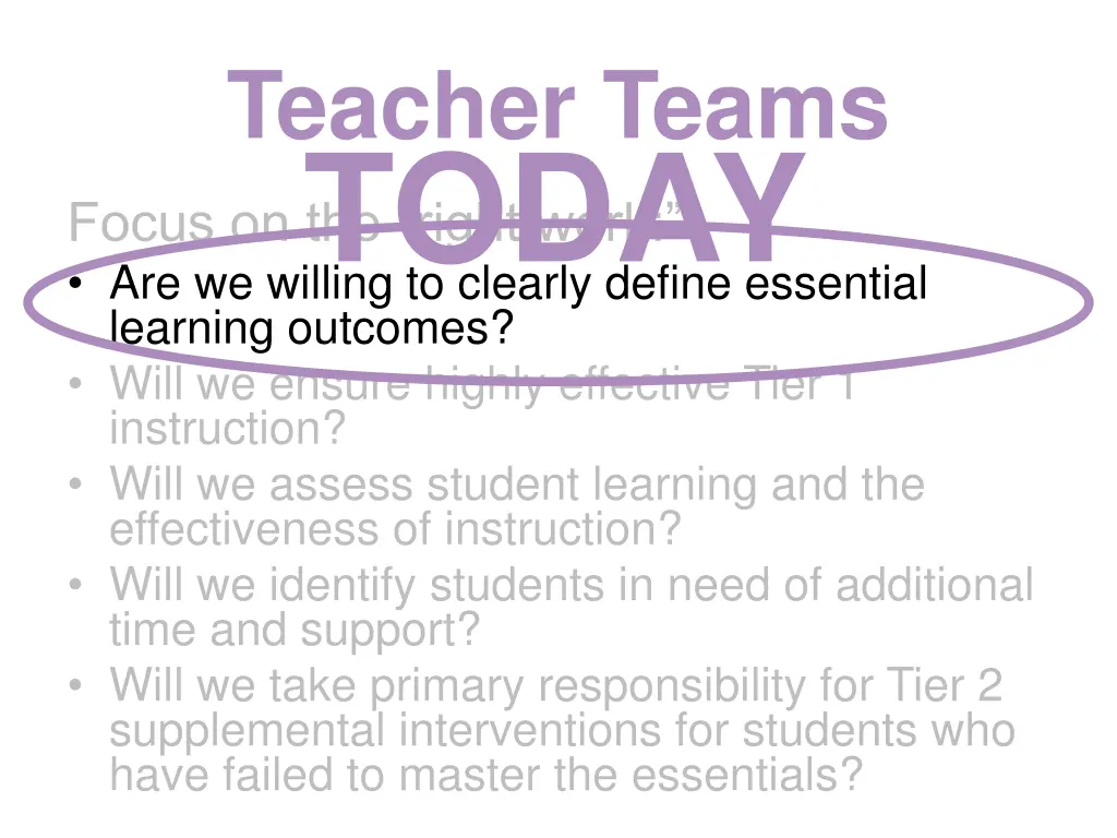 teacher teams today