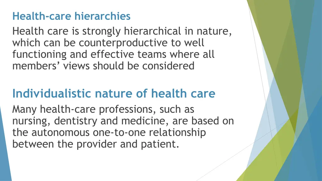 health care hierarchies health care is strongly