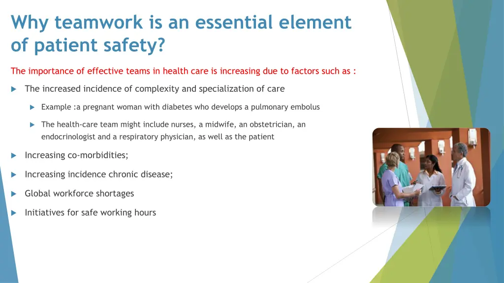 why teamwork is an essential element of patient 1