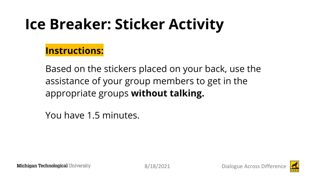 ice breaker sticker activity 1