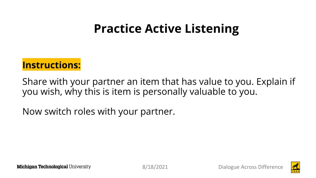 practice active listening