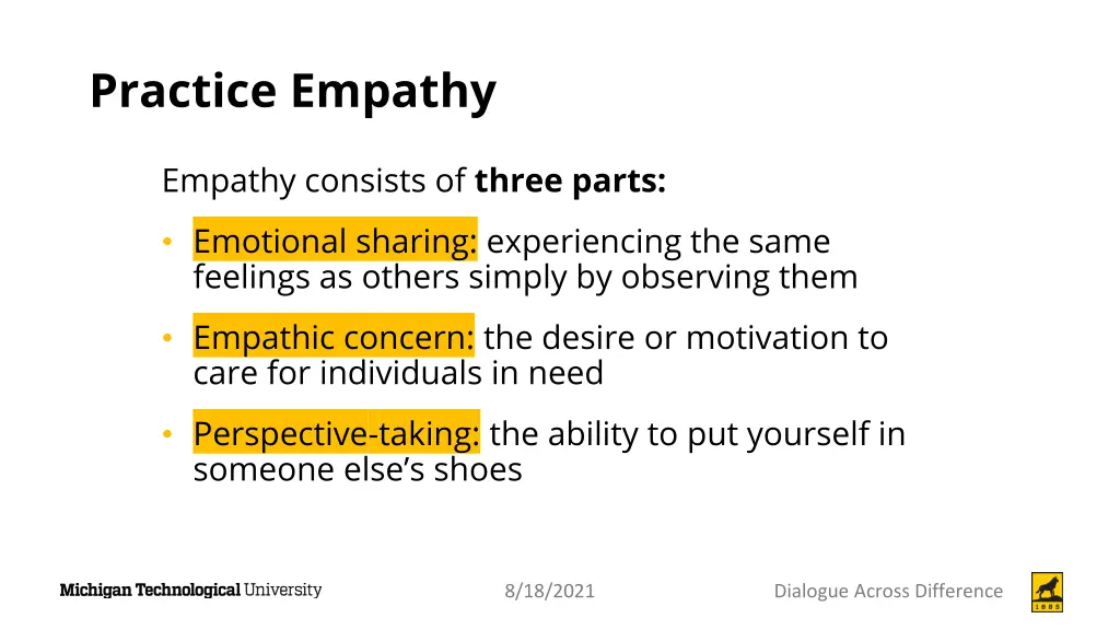 practice empathy