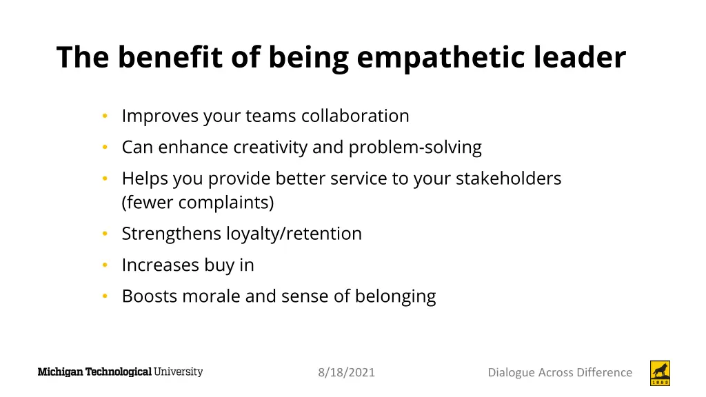 the benefit of being empathetic leader