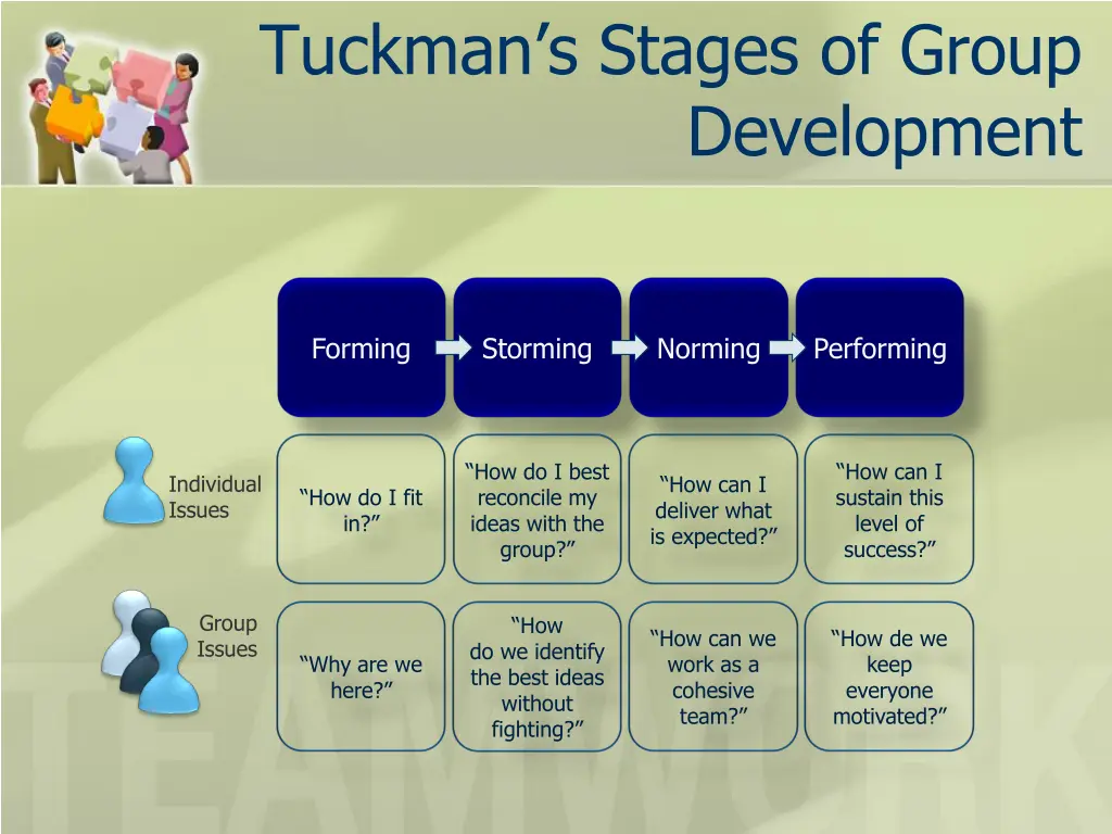 tuckman s stages of group