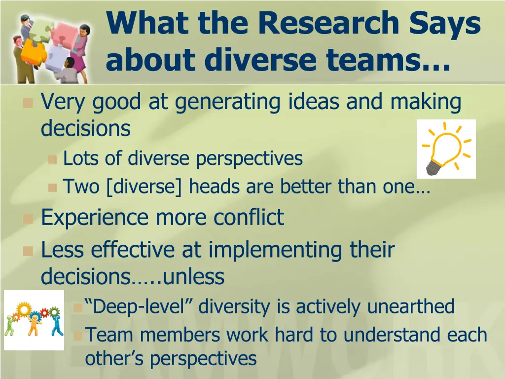 what the research says about diverse teams