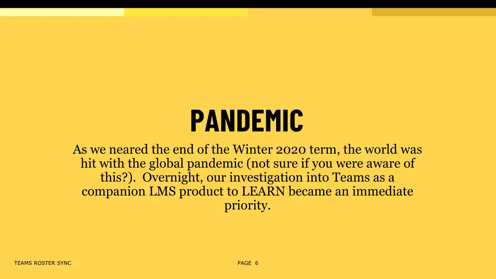 pandemic