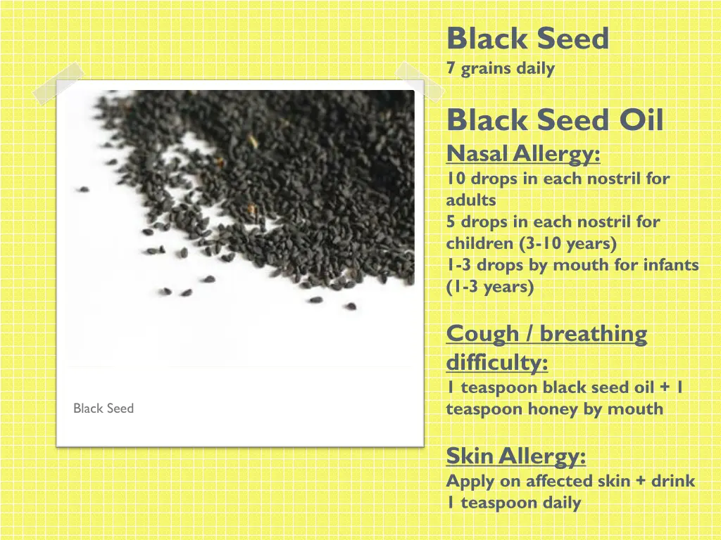 black seed 7 grains daily