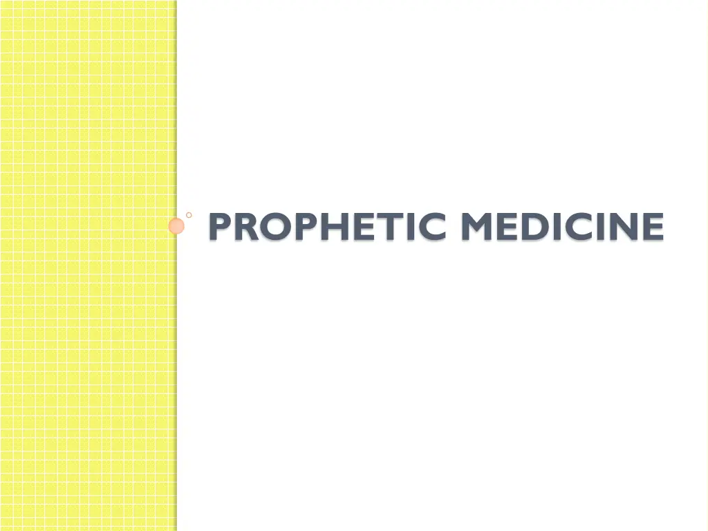 prophetic medicine