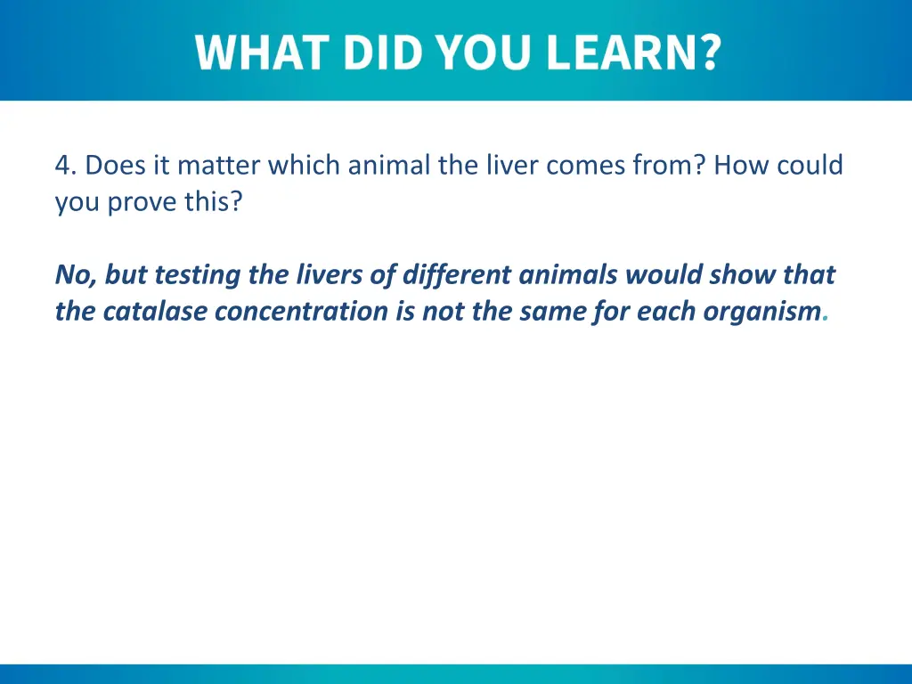 4 does it matter which animal the liver comes